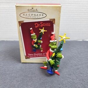 Hallmark Dr. Seuss Ornament Tree Napper at Work How Grinch Stole Christmas 2005